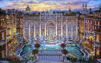 Trevi Fountain Wallpaper X Net