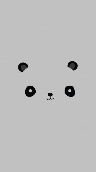 Cute Minimal Panda Android Wallpaper
