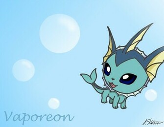 Chibi Vaporeon Wallpaper By Flareonsk8r
