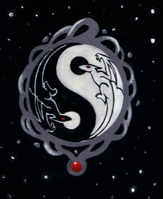 Yin Yang Dragons By Alhamarth