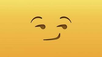 Smirk Emoji Wallpaper On