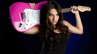Wallpaper Check Out The Cool Girl With Guitar Image High