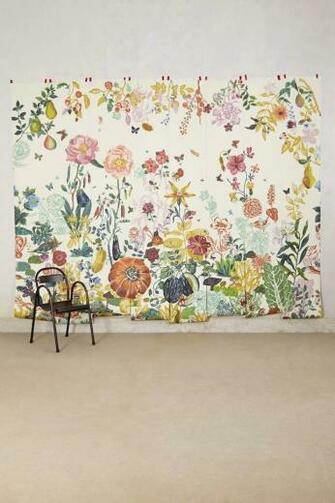 Nathalie Summer Pattern Wallpaper Murals Lete