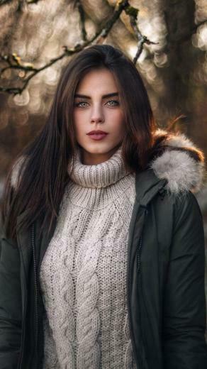 Outdoor Bokeh Gorgeous Woman Model Wallpaper Girls