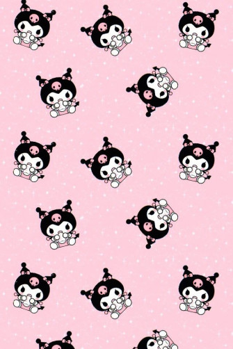 Kuromi Hello Kitty iPhone Wallpaper
