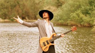 Wallpaper Primus Guitar Lake Hat Daylight