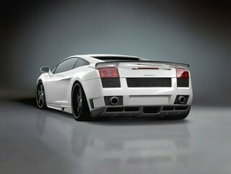 Wallpaper White Lamborghini Gallardo