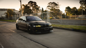 Bmw M3 E46 Tyuning Black Car Wallpaper