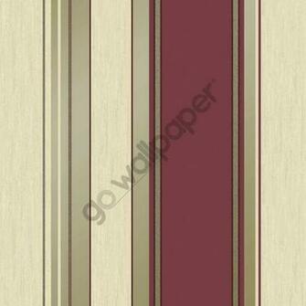Vymura Synergy Glitter Stripe Wallpaper In Red And Gold M0803