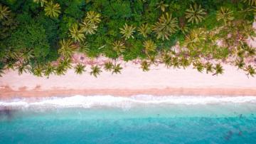 Tropical Beach Aerial Wallpaper HD