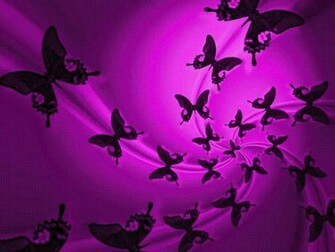 Purple Butterfly Background Wallpaper