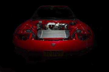 HD Wallpaper Engine Bay Car Dark Mazda Rx7 Red Black