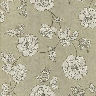 Light Green Outline Rose Madelaine Kenneth James Wallpaper