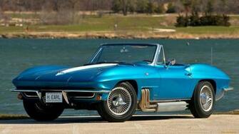 Chevrolet Corvette Muscle Cars Supercar Blue Classic E Wallpaper