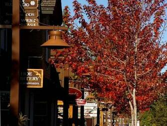 Small Town Fall Wallpaper Desktop Background Computer By