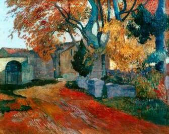 The Alyscamps In Arles Oil Painting Of Paul Gauguin As