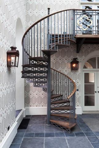 Fabulous Ideas That Bring Wallpaper To The Stairway