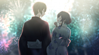 Cute Anime Couple Wallpaper