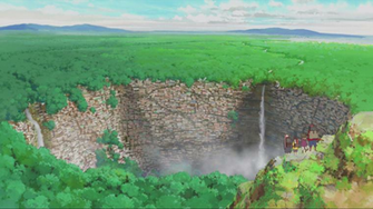 City Below Forest The Boy And Beast HD Wallpaper