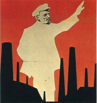 Communist Lenin Vintage Propaganda Posters Wallpaper Image
