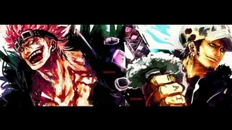 Eustass Kid Tralfagar Law Katana Anime HD Wallpaper Y01