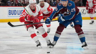 Makar Mackinnon Each Score Twice As Avs Beat Red Wings Woodtv