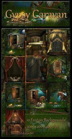 Gypsy Caravan Wallpaper Background By