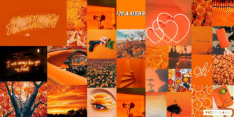 Orange Aesthetic Wallpaper For Laptop 4k
