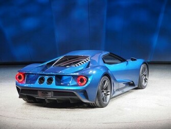 Ford Gt At Naias Rear Photo Blue Oval Supercar Size