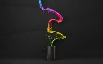Cups Rainbows Flow Wallpaper HD Desktop And Mobile Background