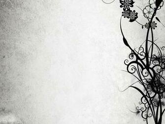 Black Flower Branches Background For Powerpoint