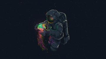 Astronaut Jellyfish Space Digital Art 4k Wallpaper