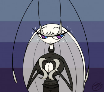 Pheromosa Pokemon With Striped Wallpaper