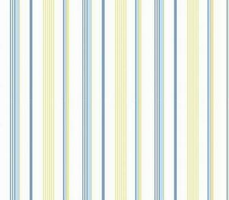 Interior Place Blue And Yellow Stripe Wallpaper