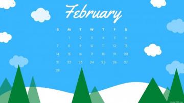 February Calendar Wallpaper