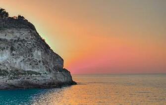 Wallpaper Sky Sea Landscape Italy Sunset Tropea Calabria