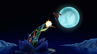 Mega Rayquaza Vs Deoxys By Valenandnightinc