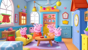 Peppa Pig House Wallpaper
