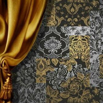 Vymura Brocade Suede Effect Wallpaper
