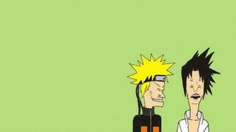 Naruto Beavis And Butt Head Minimalism Wallpaper Background 4k