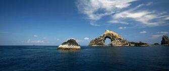 Sea Rocks Clouds Wallpaper Background Tv