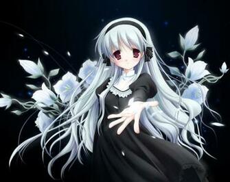 Background Anime Flower Girl