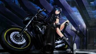 Black Rock Shooter Full HD Widescreen Wallpaper For Desktop