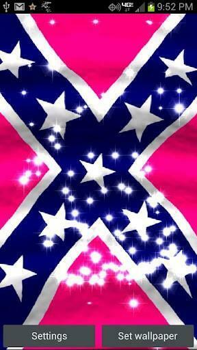 Bigger Pink Rebel Flag Live Wallpaper For Android Screenshot