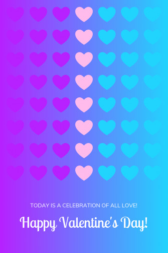 Gradient Hearts Valentine S Day Post Venngage