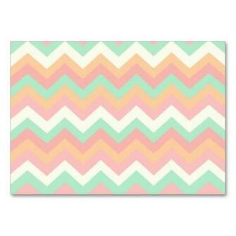Modern Pastel Mint Green Coral Pink Stripe Chevron Pack Of Chubby