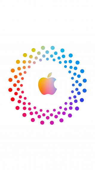 Apple Logo White Background Wallpaper iPhone Phone 4k 6690e