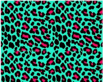 Blue Pink Cheetah Print Multi