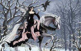 Winter Fairy Computer Wallpaper Desktop Background Id