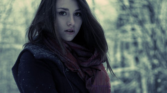 Brunette Woman Beautiful HD Wallpaper